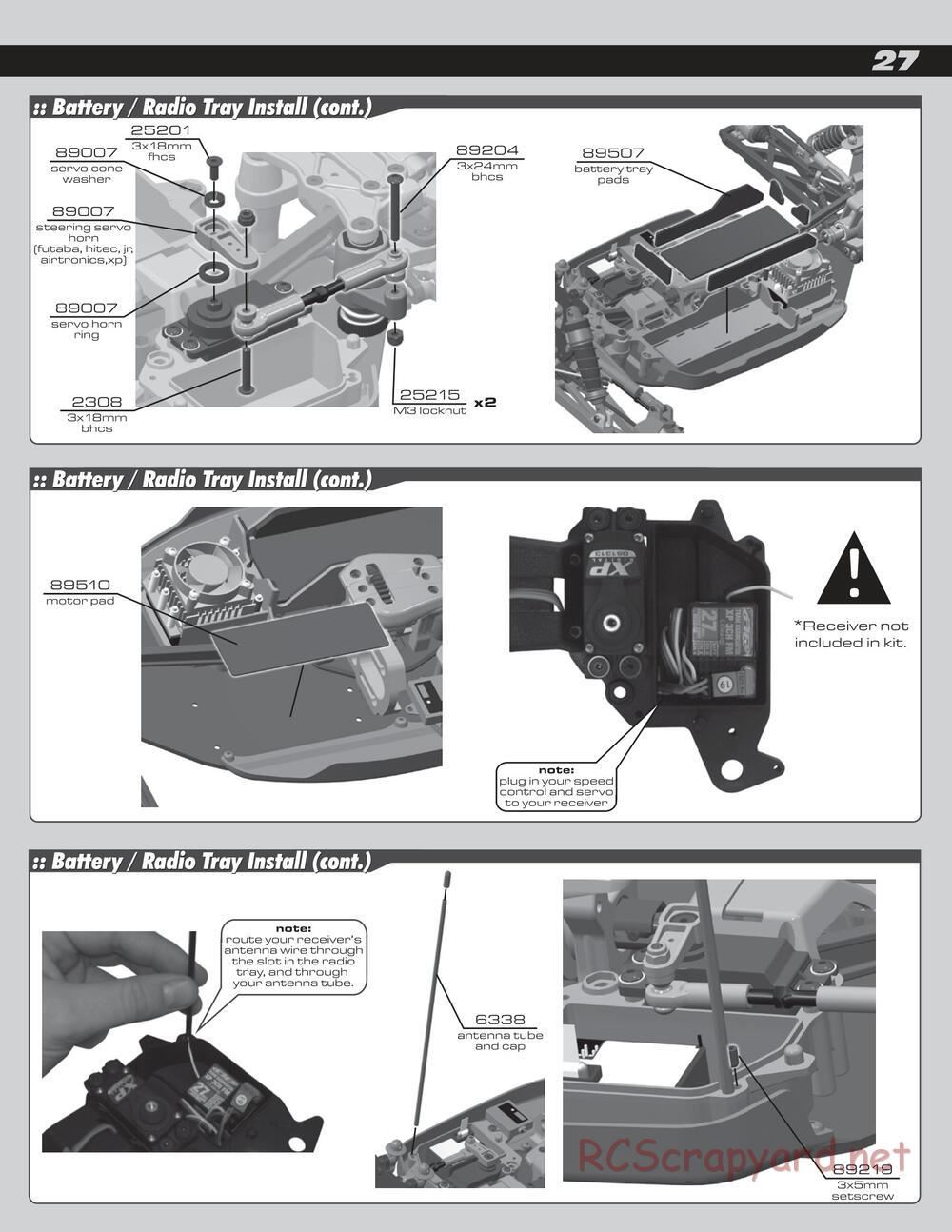 Team Associated - SC8e - Manual - Page 27