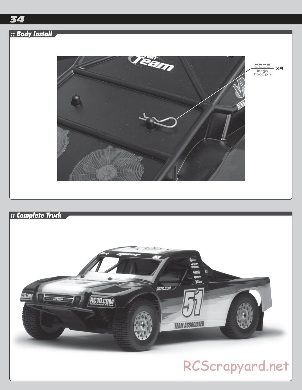 Team Associated - SC8e - Manual - Page 34