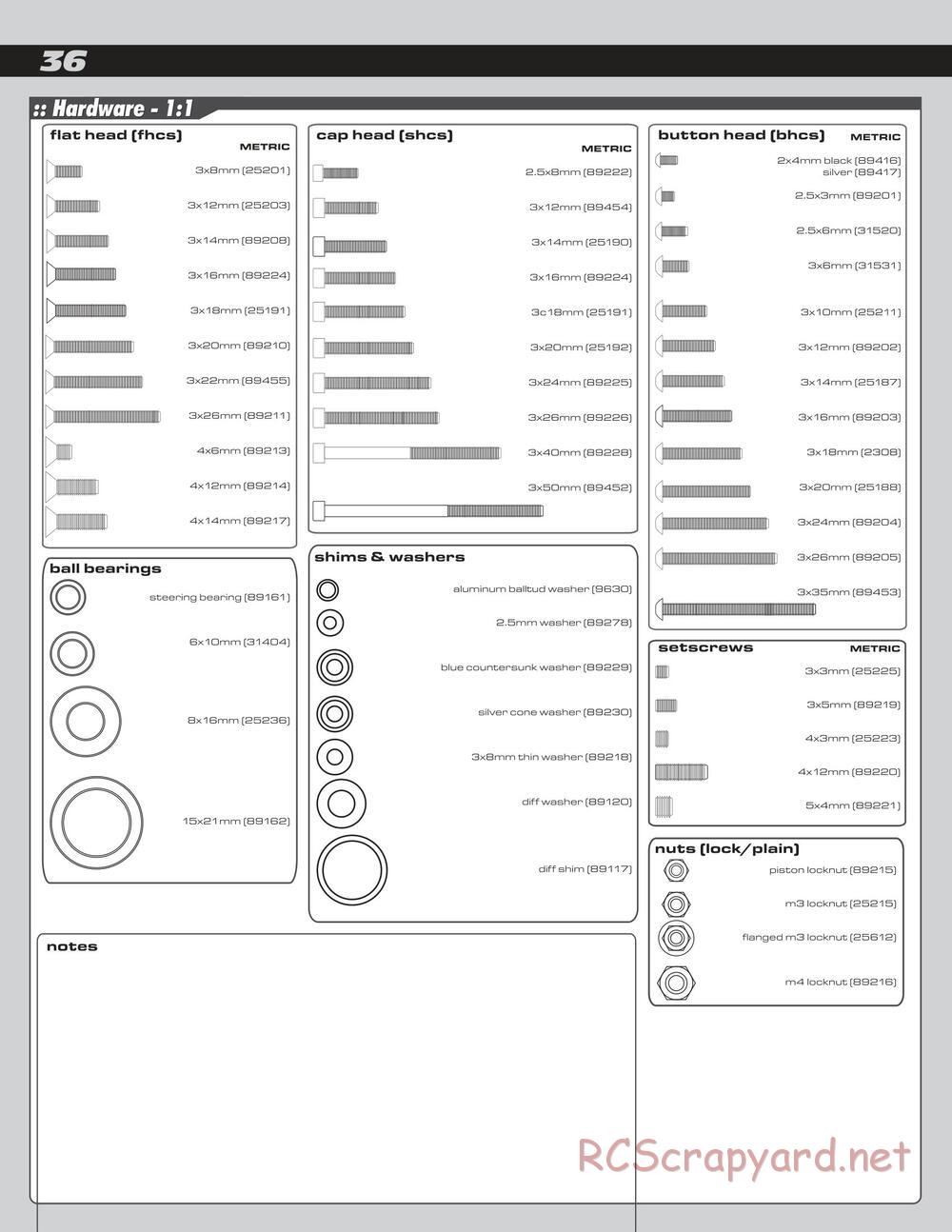 Team Associated - SC8e - Manual - Page 36