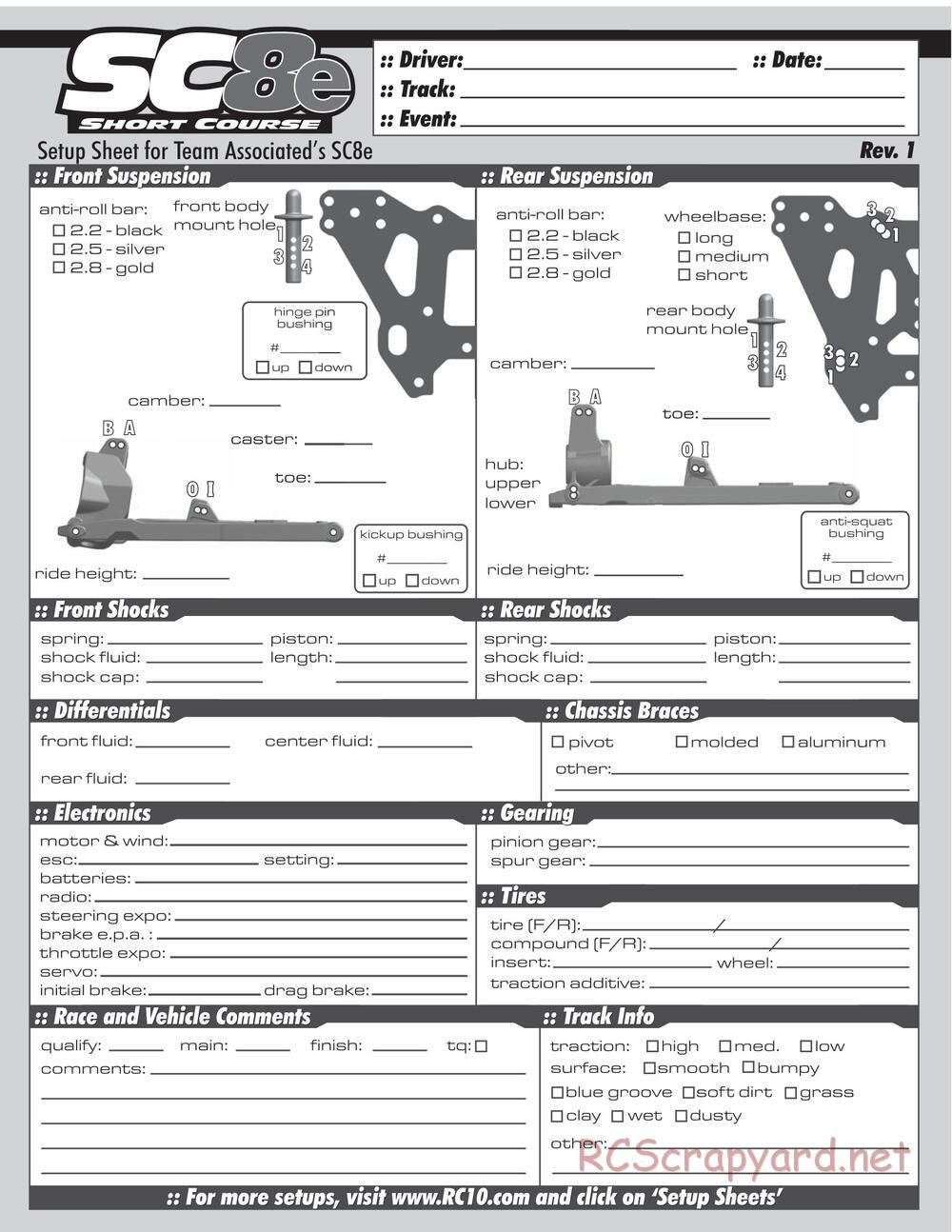 Team Associated - SC8e - Manual - Page 37