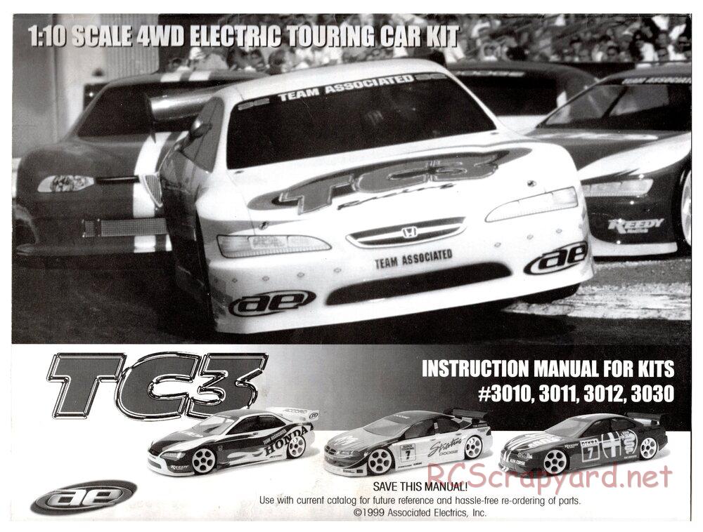 Team Associated - TC3 (1999) - Manual - Page 1