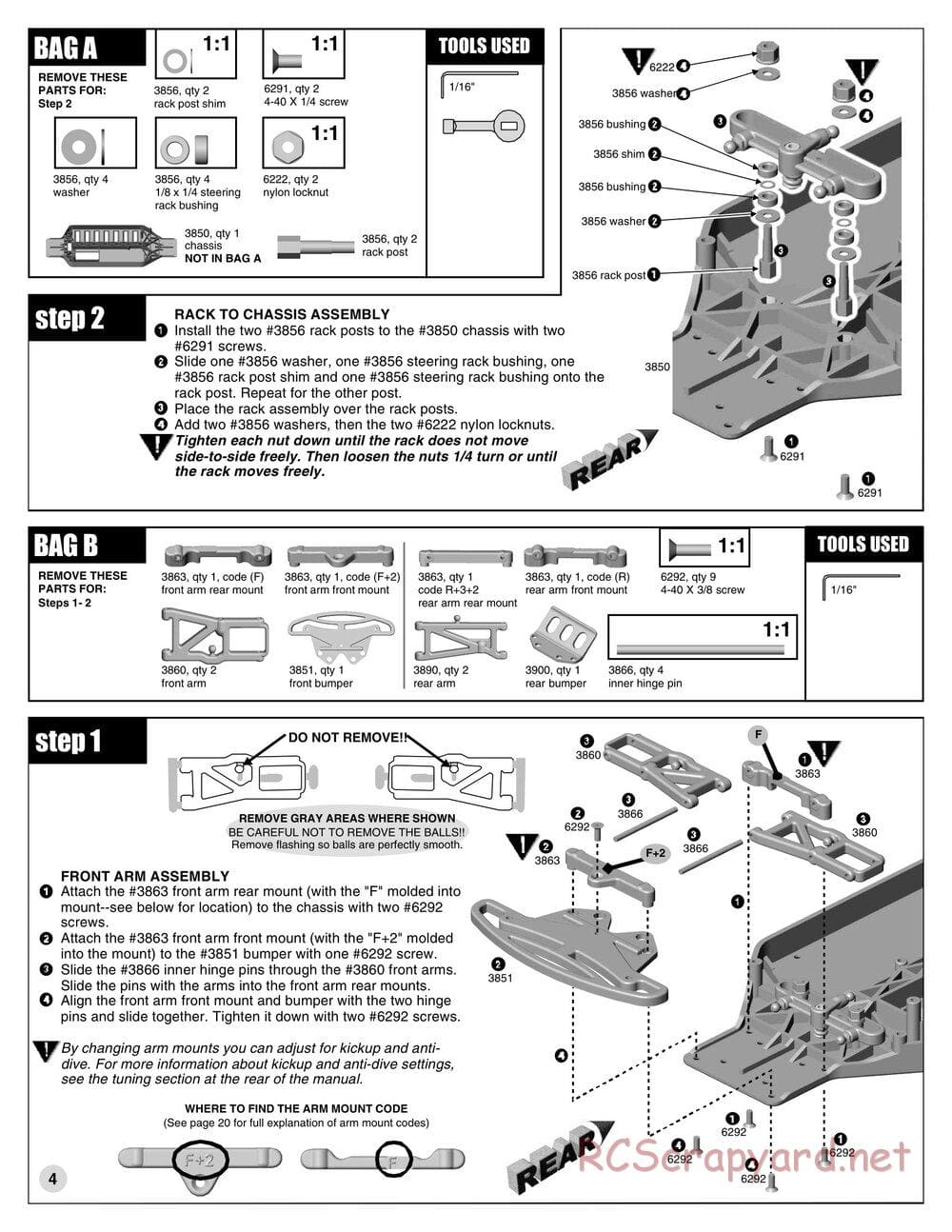 Team Associated - TC3 (1999) - Manual - Page 3