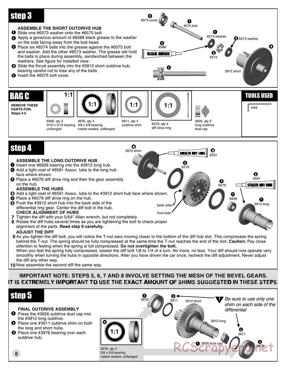 Team Associated - TC3 (1999) - Manual - Page 5