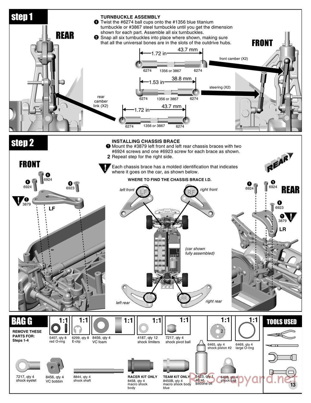 Team Associated - TC3 (1999) - Manual - Page 12