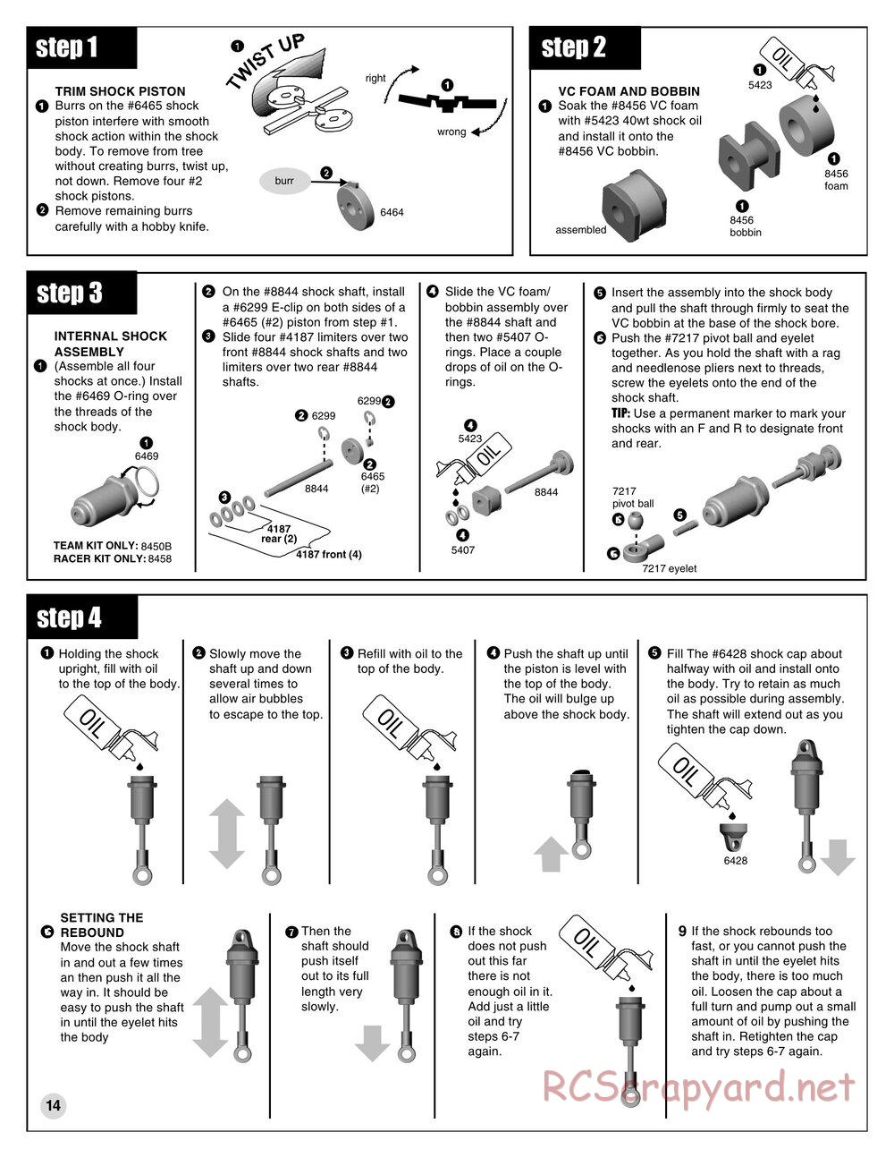 Team Associated - TC3 (1999) - Manual - Page 13