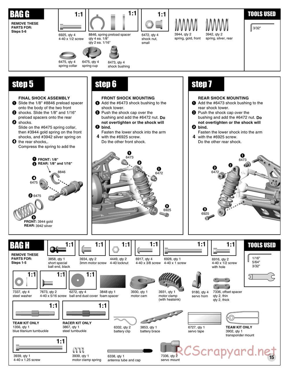 Team Associated - TC3 (1999) - Manual - Page 14