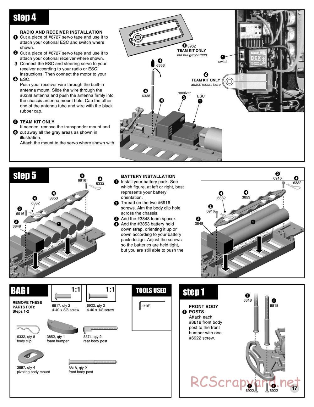 Team Associated - TC3 (1999) - Manual - Page 16