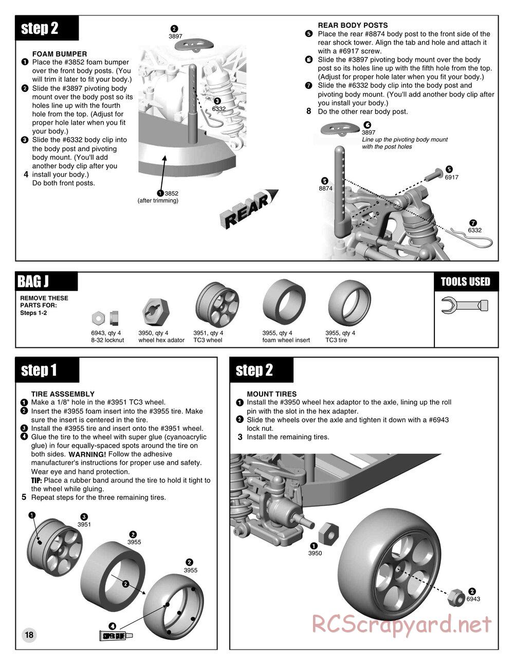 Team Associated - TC3 (1999) - Manual - Page 17