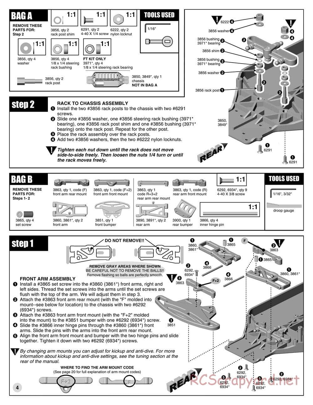 Team Associated - TC3 (2000) - Manual - Page 3