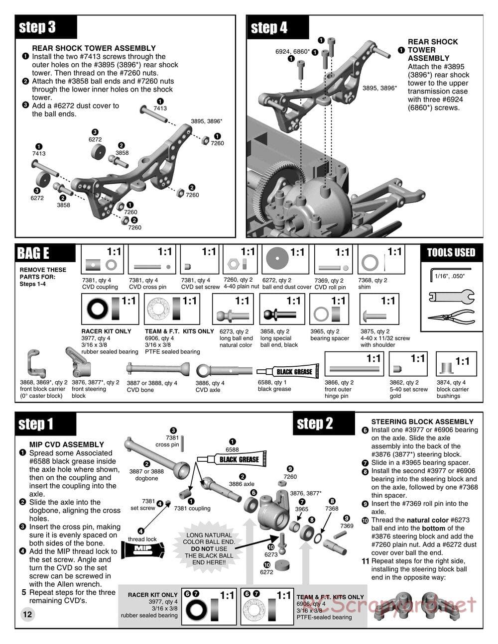 Team Associated - TC3 (2000) - Manual - Page 11