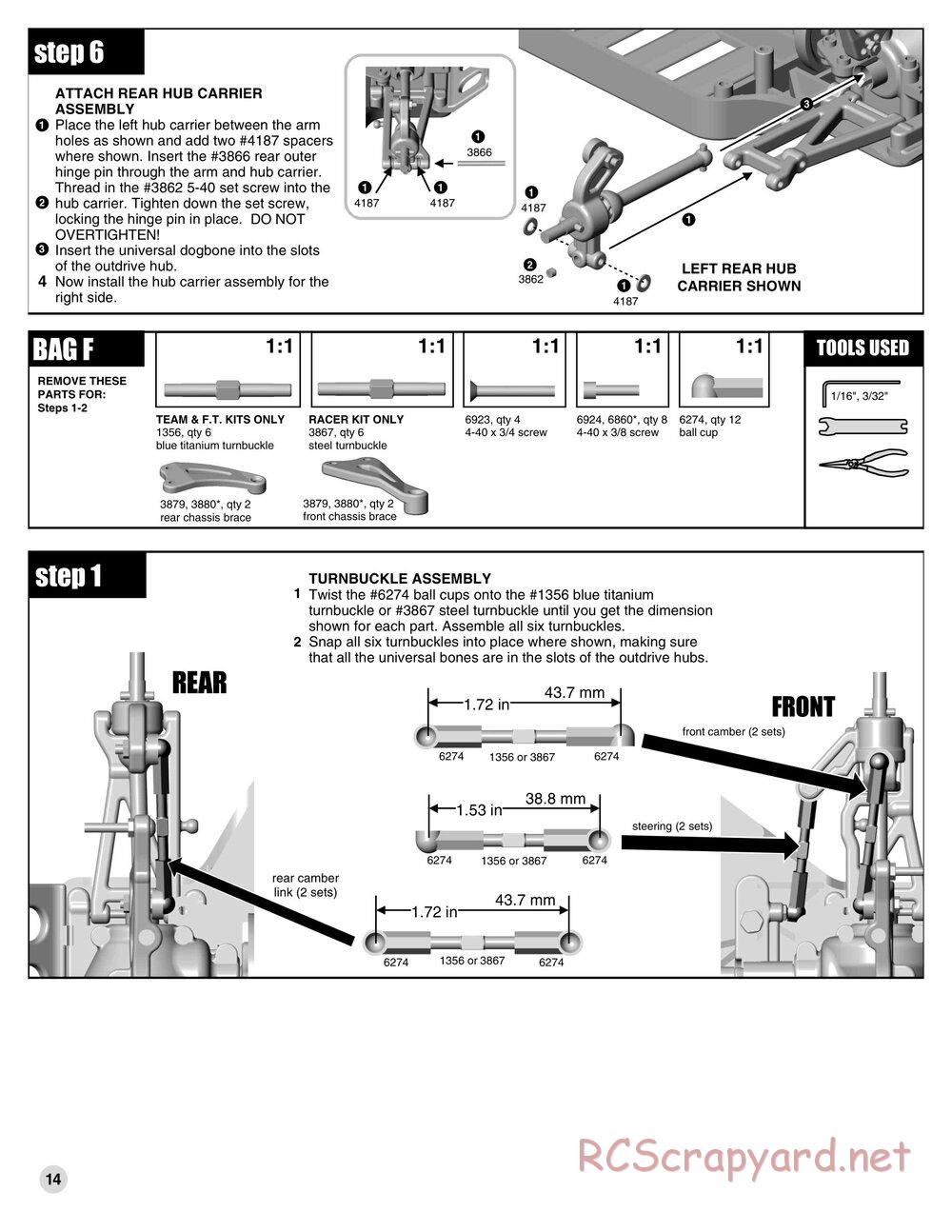 Team Associated - TC3 (2000) - Manual - Page 13