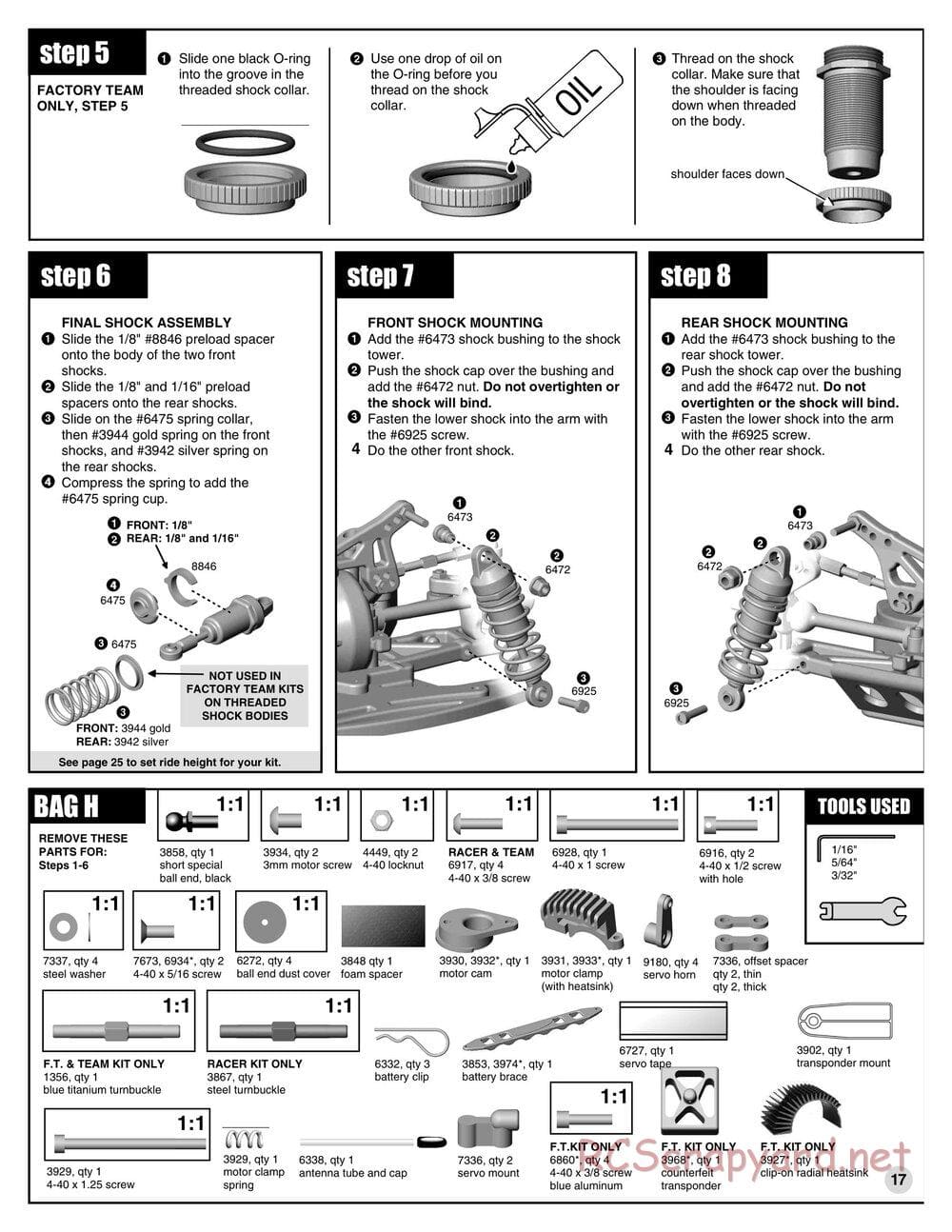 Team Associated - TC3 (2000) - Manual - Page 16