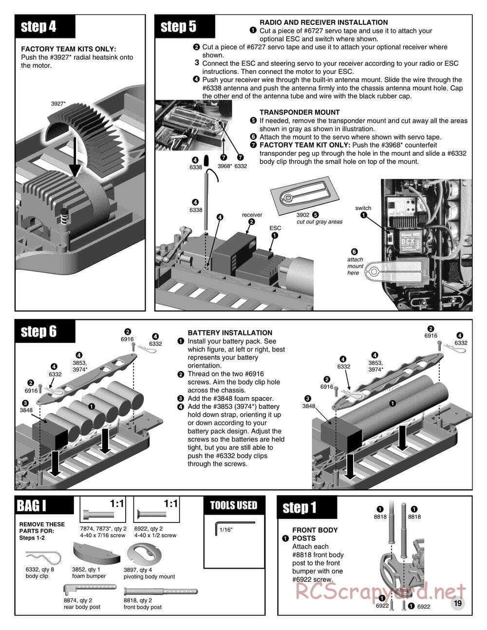 Team Associated - TC3 (2000) - Manual - Page 18