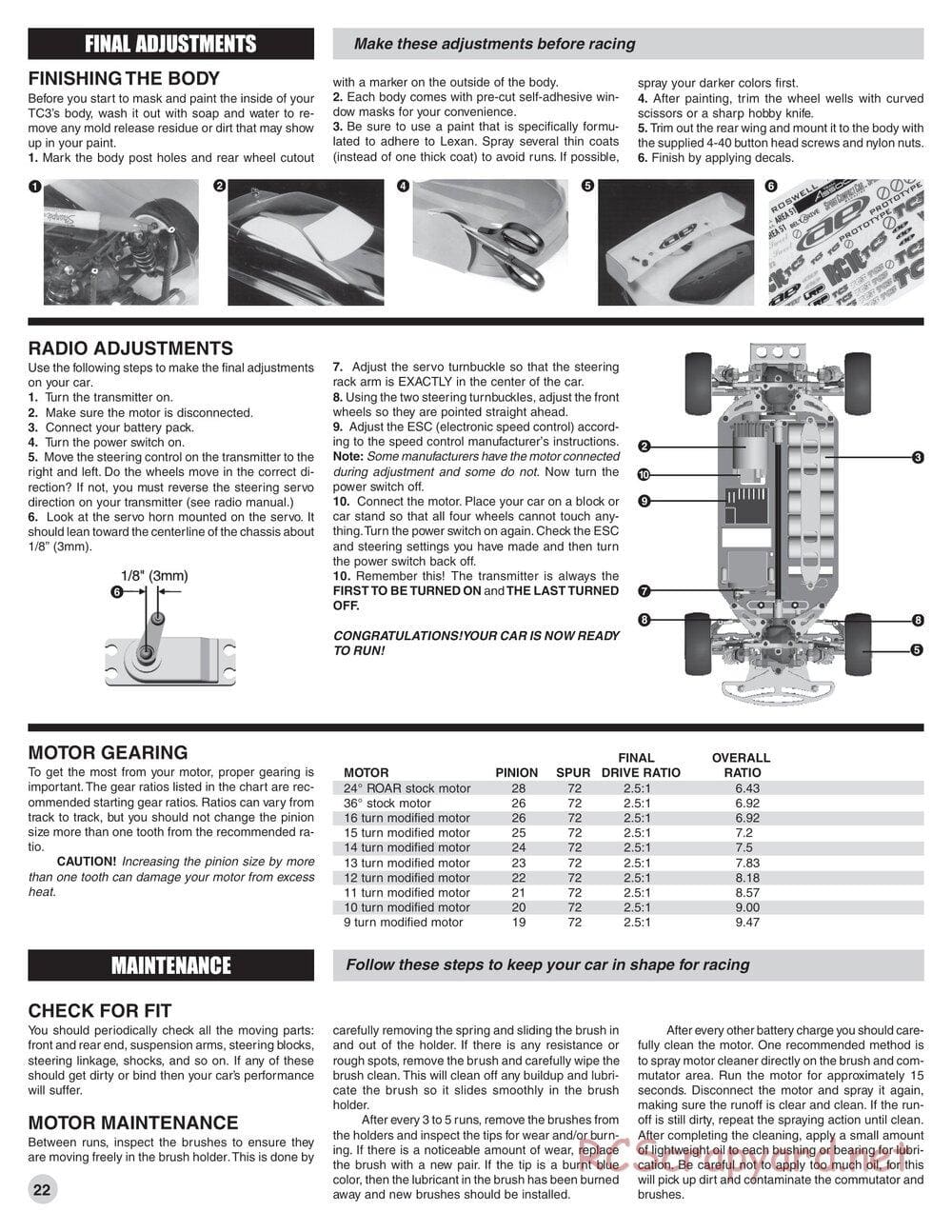 Team Associated - TC3 (2000) - Manual - Page 21