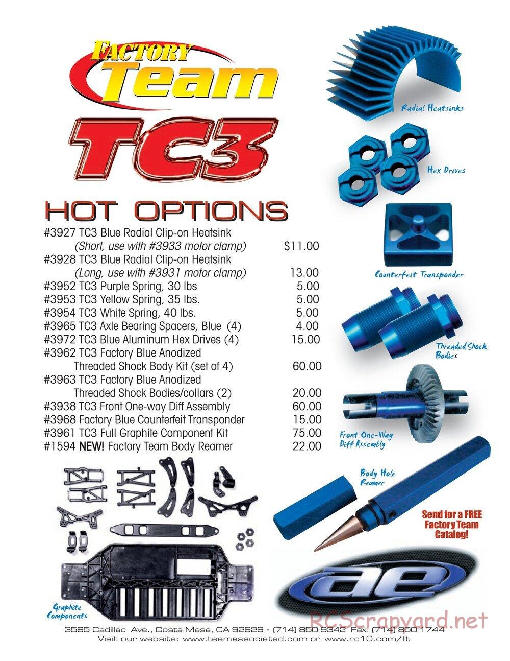 Team Associated - TC3 (2000) - Parts 5