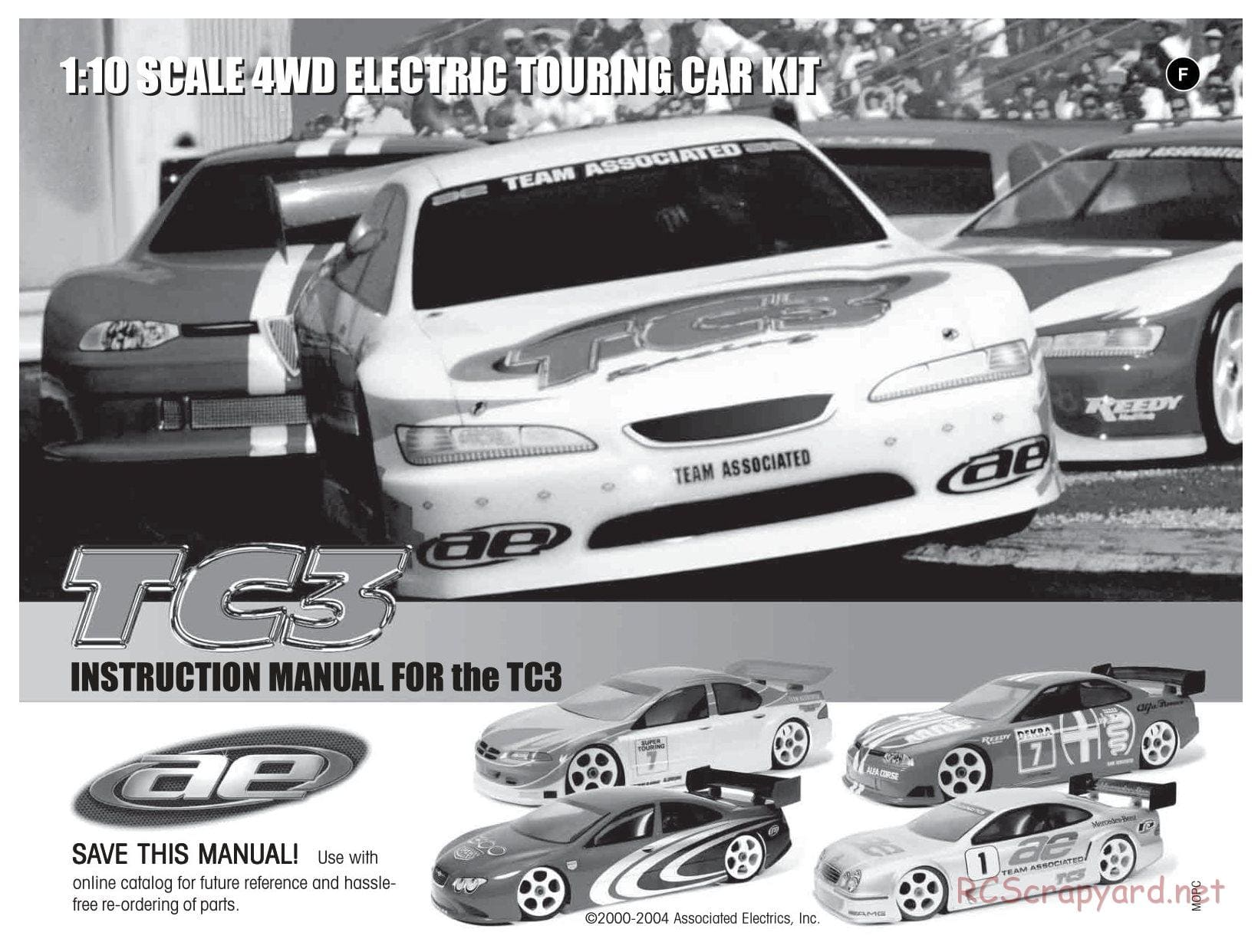 Team Associated - TC3 (2000 - 2004) - Manual - Page 1