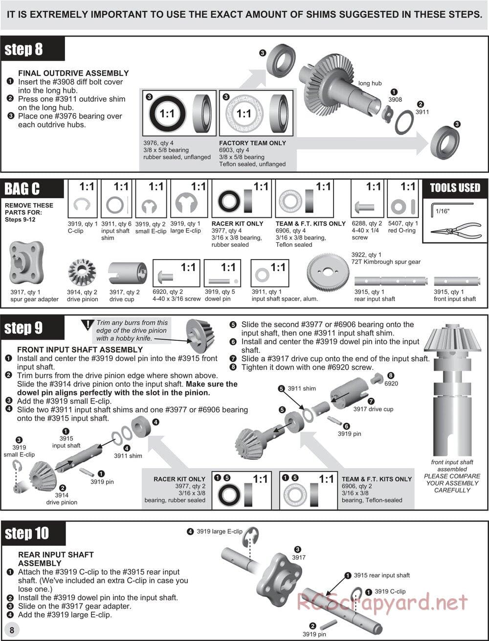 Team Associated - TC3 (2000 - 2004) - Manual - Page 7