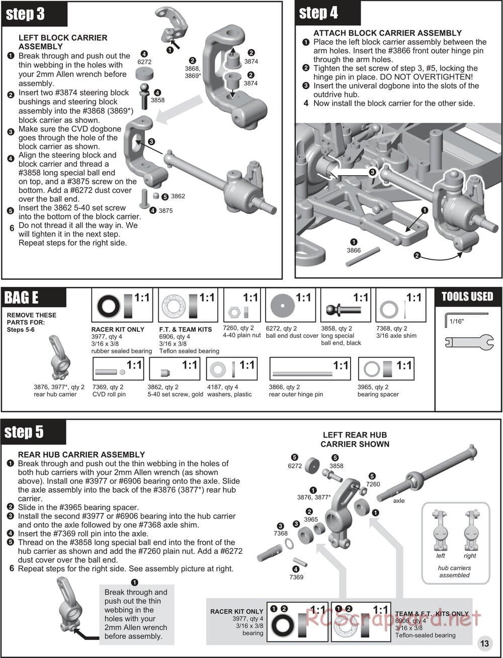 Team Associated - TC3 (2000 - 2004) - Manual - Page 12