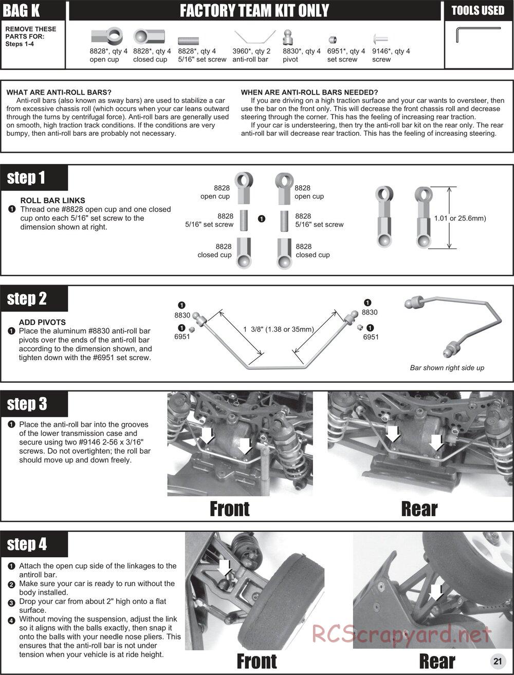 Team Associated - TC3 (2000 - 2004) - Manual - Page 20