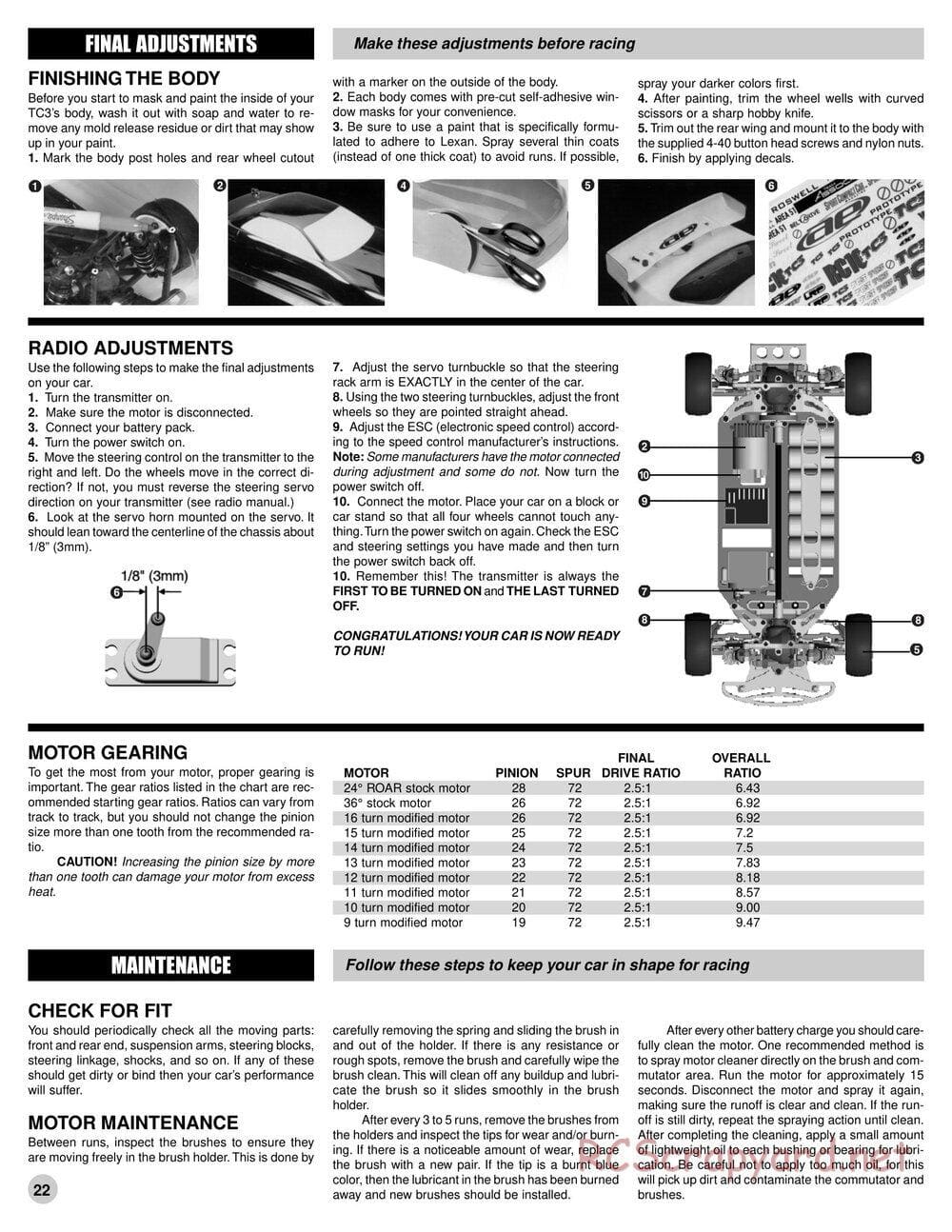 Team Associated - TC3 (2000 - 2004) - Manual - Page 21