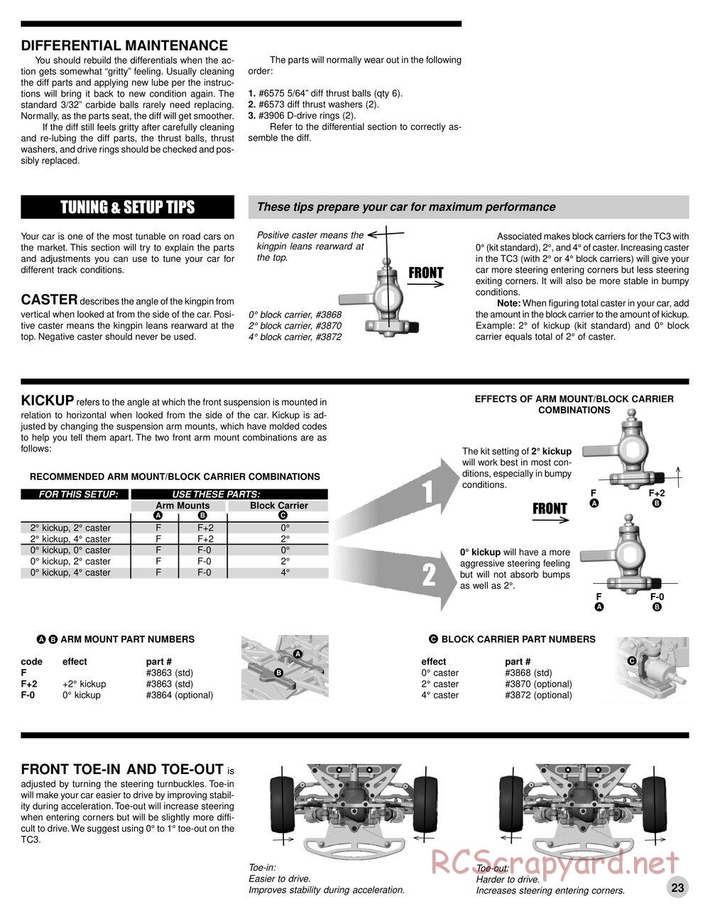 Team Associated - TC3 (2000 - 2004) - Manual - Page 22