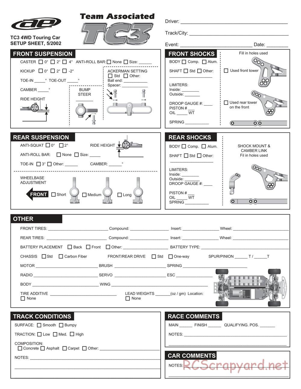 Team Associated - TC3 (2000 - 2004) - Manual - Page 27