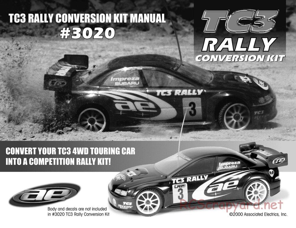 Team Associated - TC3 Rally Conversion Kit - Manual - Page 1