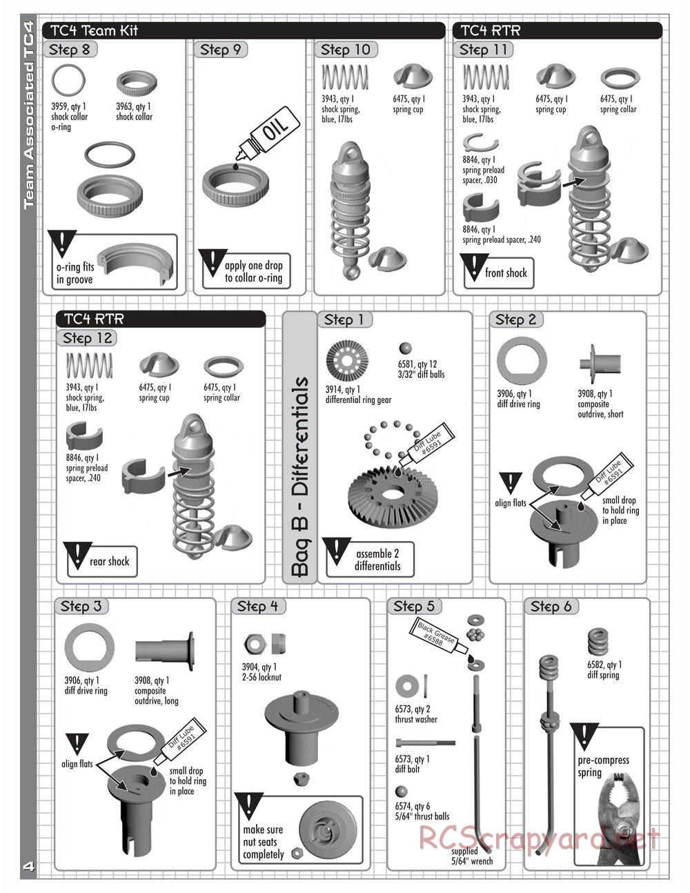 Team Associated - TC4 Team / RTR - Manual - Page 6