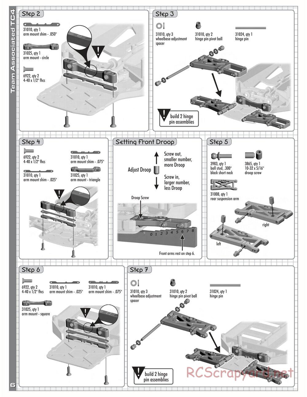 Team Associated - TC4 Team / RTR - Manual - Page 8