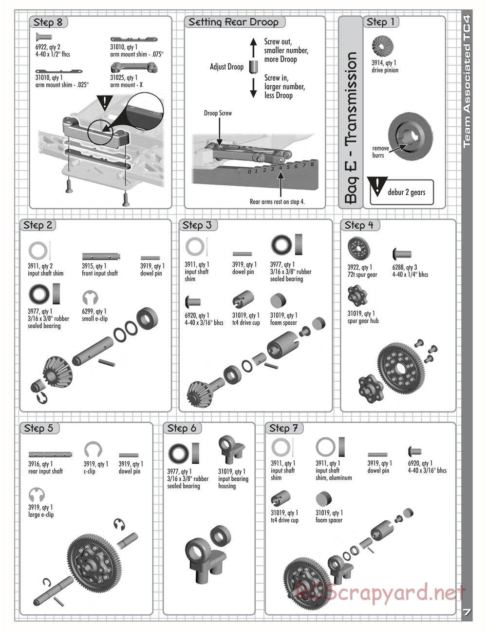 Team Associated - TC4 Team / RTR - Manual - Page 9