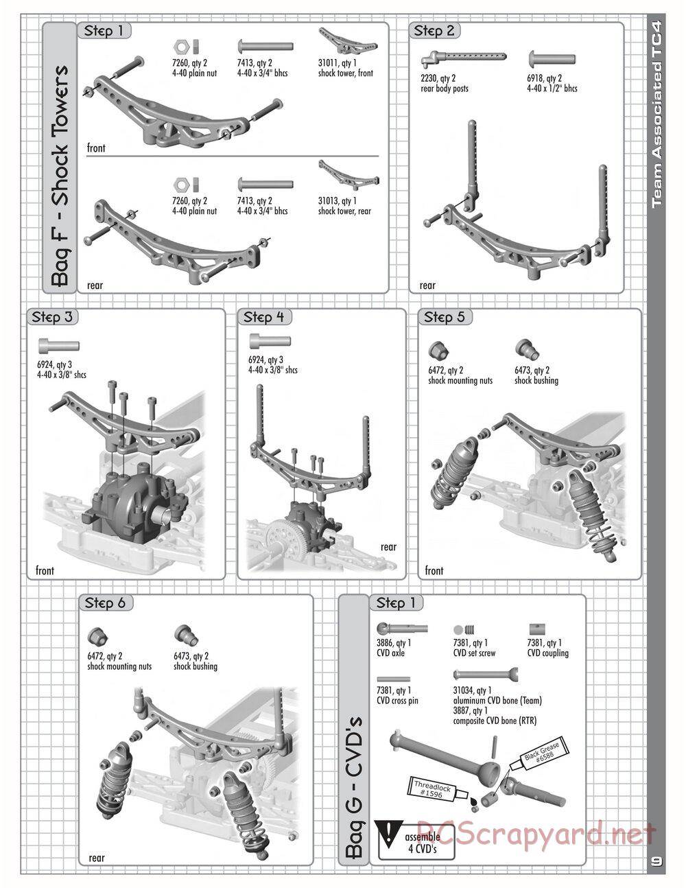 Team Associated - TC4 Team / RTR - Manual - Page 11