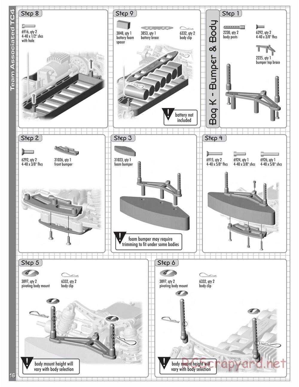 Team Associated - TC4 Team / RTR - Manual - Page 17