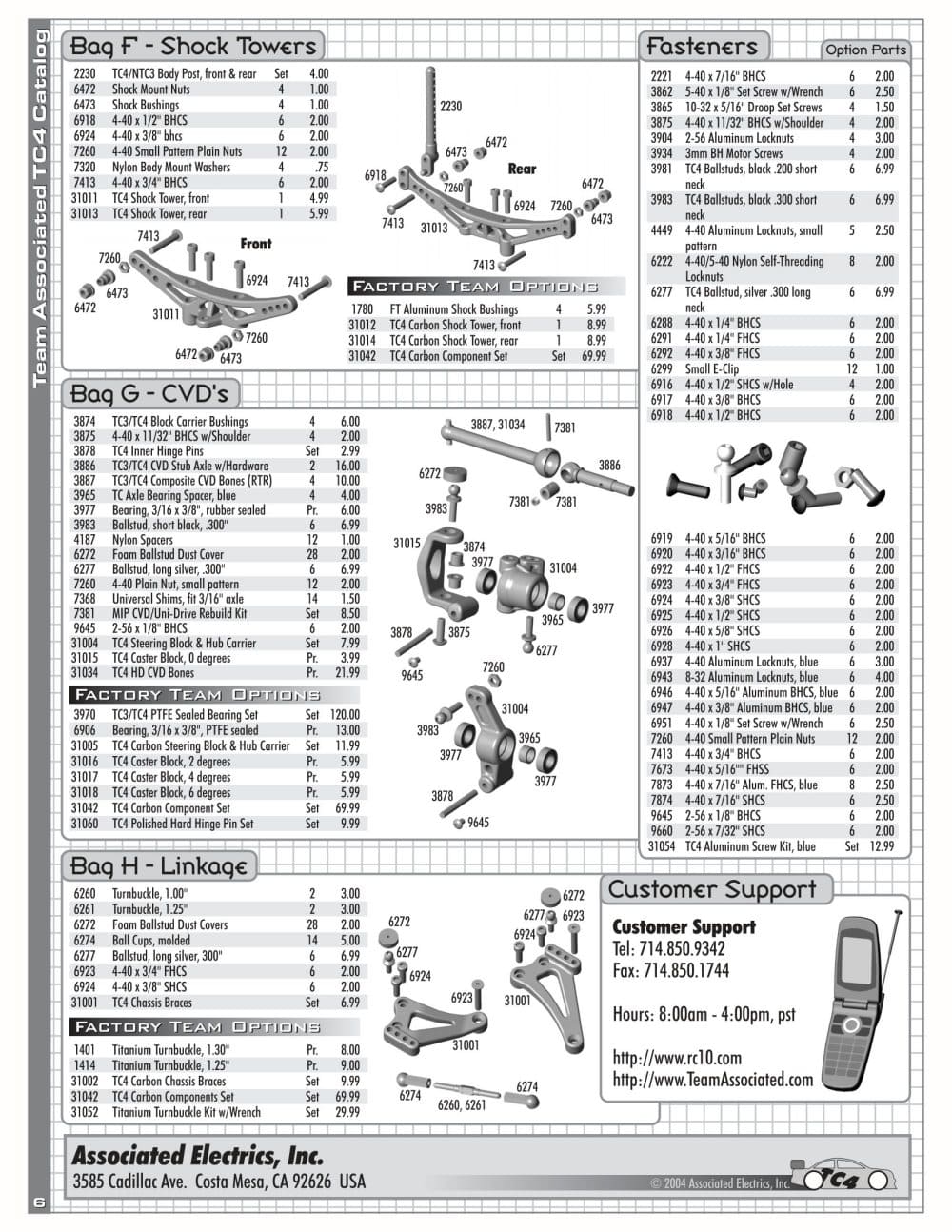 Team Associated - TC4 RTR - Manual - Page 5