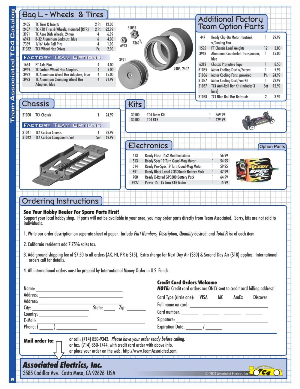 Team Associated - TC4 RTR - Manual - Page 7