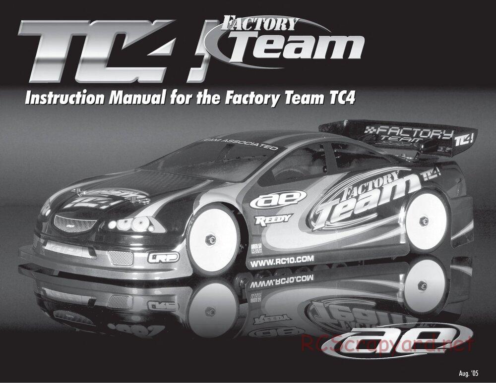 Team Associated - TC4 Factory Team - Manual - Page 1