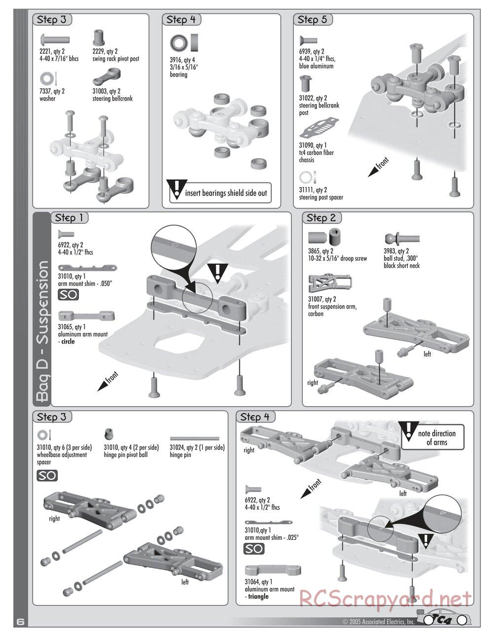 Team Associated - TC4 Factory Team - Manual - Page 6