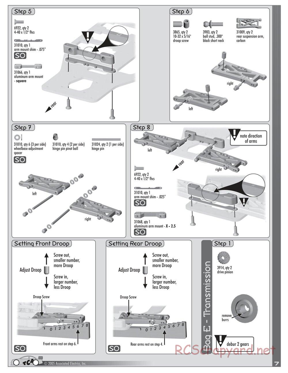 Team Associated - TC4 Factory Team - Manual - Page 7