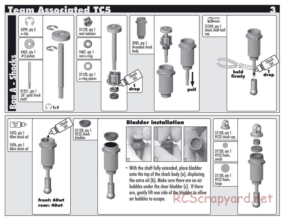 Team Associated - TC5 Factory Team - Manual - Page 3