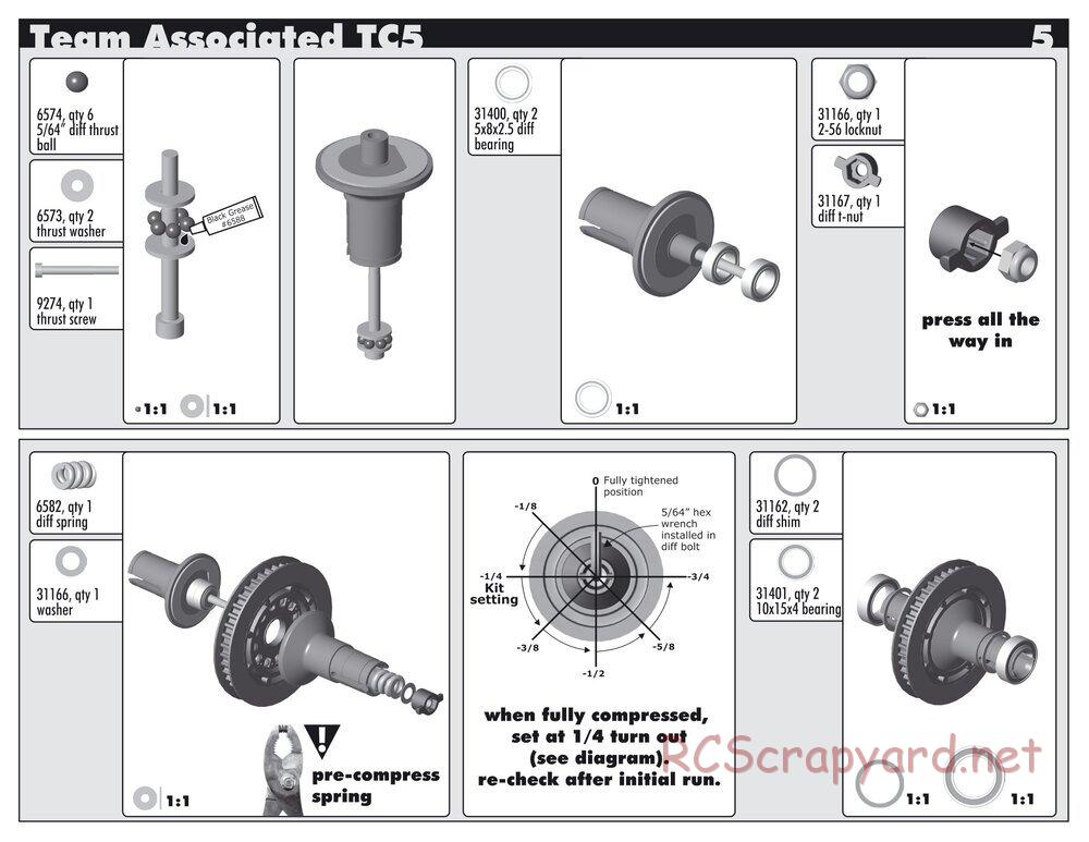 Team Associated - TC5 Factory Team - Manual - Page 5