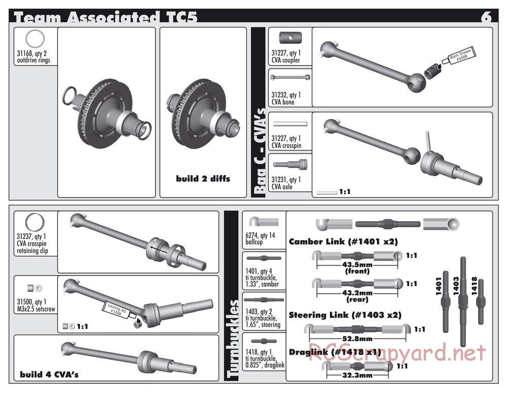 Team Associated - TC5 Factory Team - Manual - Page 6