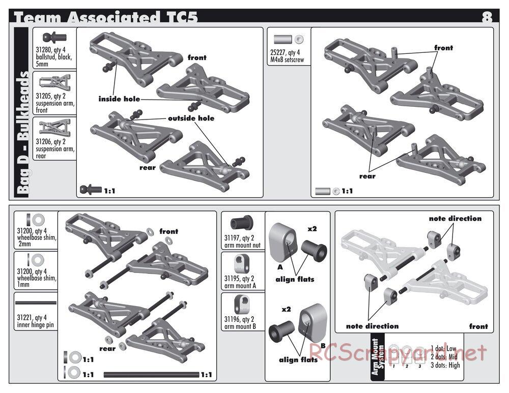 Team Associated - TC5 Factory Team - Manual - Page 8