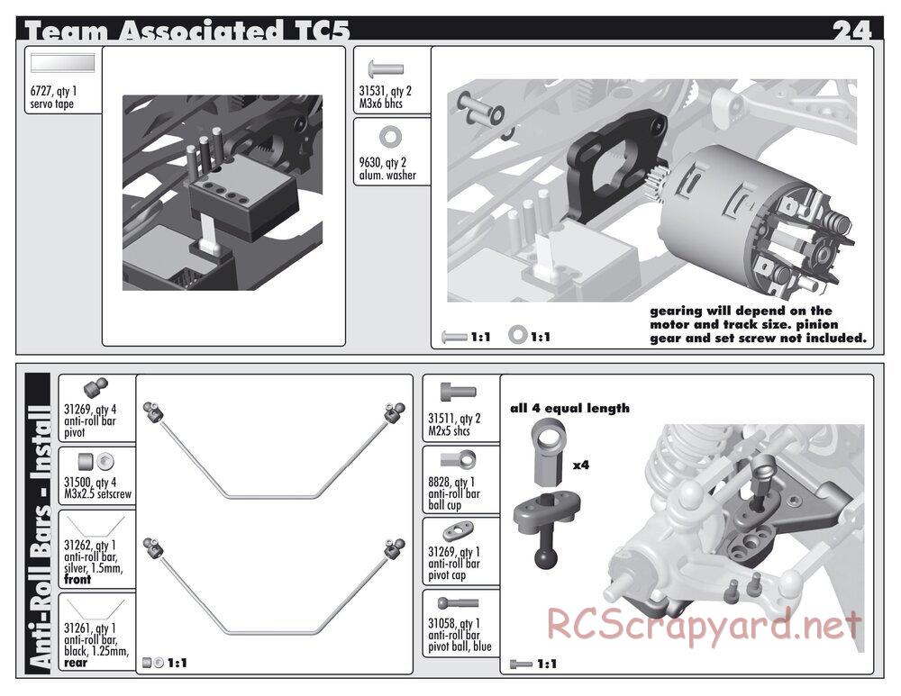 Team Associated - TC5 Factory Team - Manual - Page 24