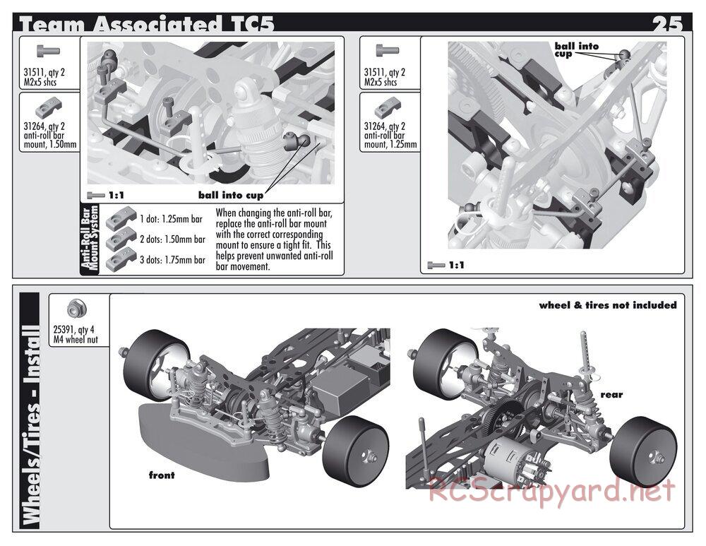 Team Associated - TC5 Factory Team - Manual - Page 25