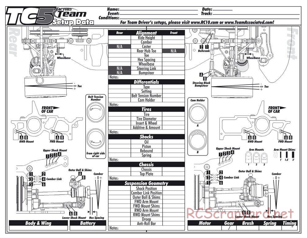 Team Associated - TC5 Factory Team - Manual - Page 28