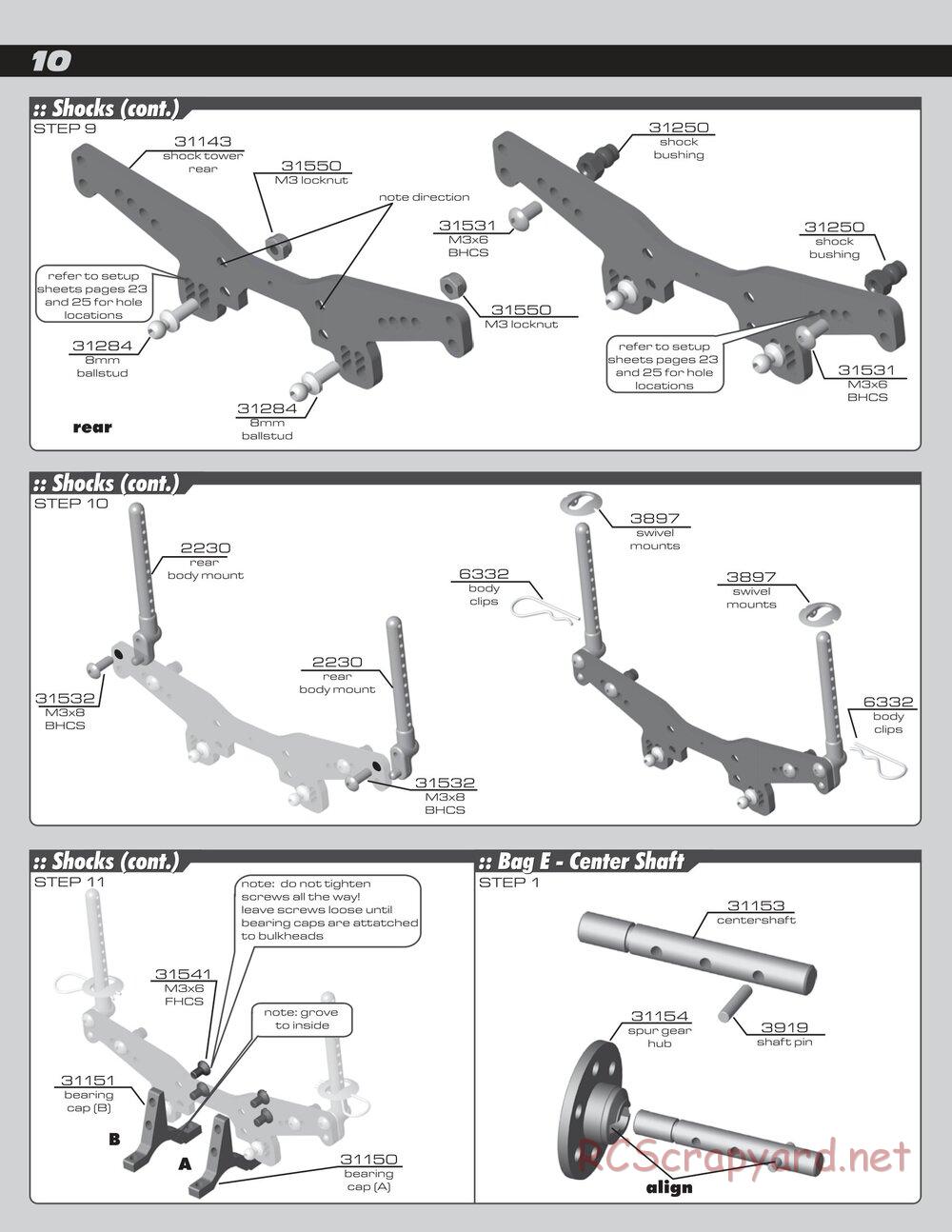 Team Associated - TC5F / TC5R Factory Team - Manual - Page 10