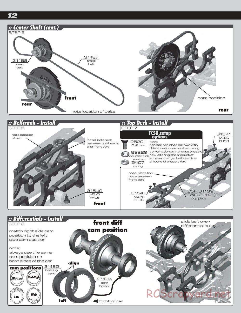 Team Associated - TC5F / TC5R Factory Team - Manual - Page 12
