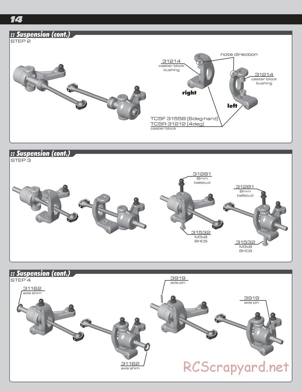 Team Associated - TC5F / TC5R Factory Team - Manual - Page 14