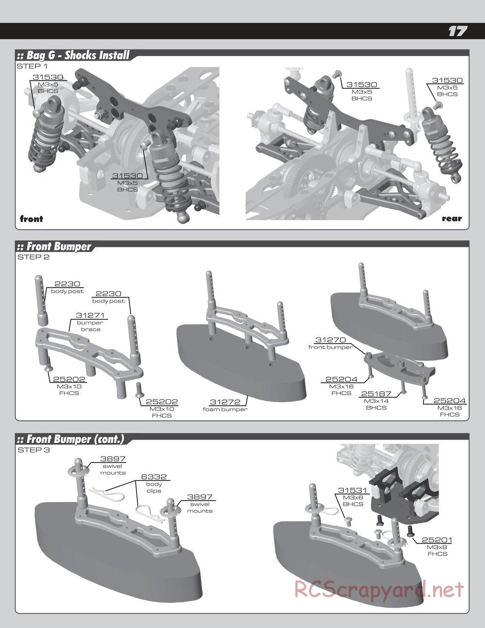 Team Associated - TC5F / TC5R Factory Team - Manual - Page 17