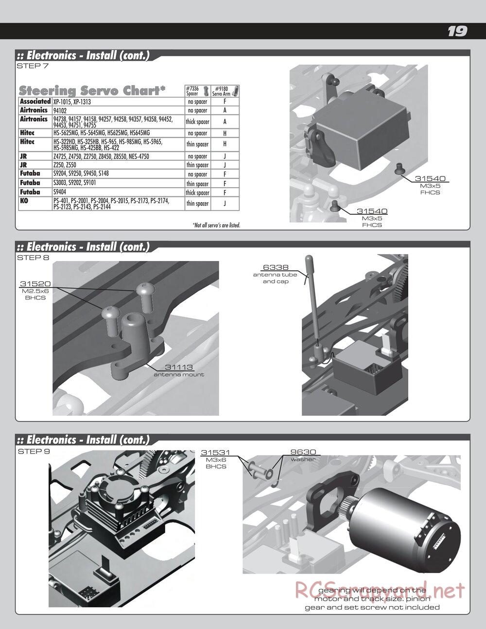 Team Associated - TC5F / TC5R Factory Team - Manual - Page 19