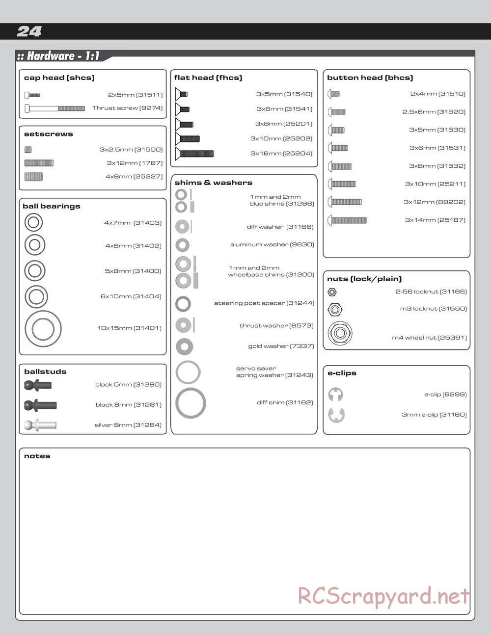 Team Associated - TC5F / TC5R Factory Team - Manual - Page 24